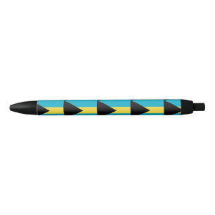 Stylo Noir Drapeau des Bahamas