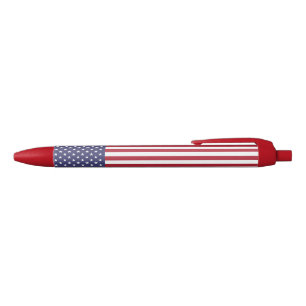 Stylo Noir Drapeau des États-Unis