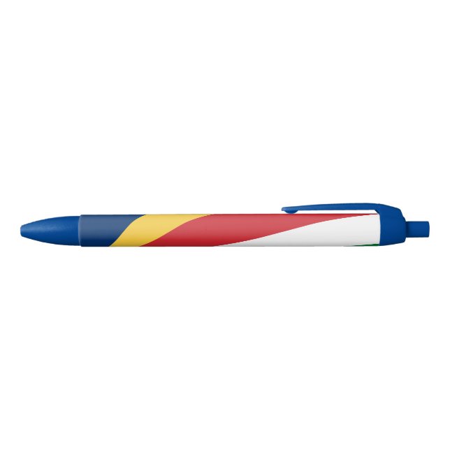 Stylo Noir Drapeau des Seychelles (Haut)