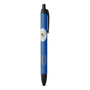 Stylo Noir Drapeau du Dakota du Nord