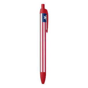 Stylo Noir Drapeau du Liberia