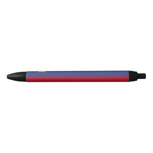 Stylo Noir Drapeau du Liechtenstein