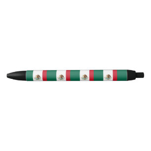 Stylo Noir Drapeau du Mexique