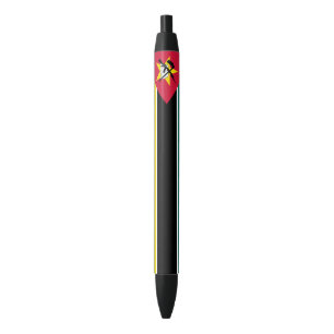 Stylo Noir Drapeau du Mozambique