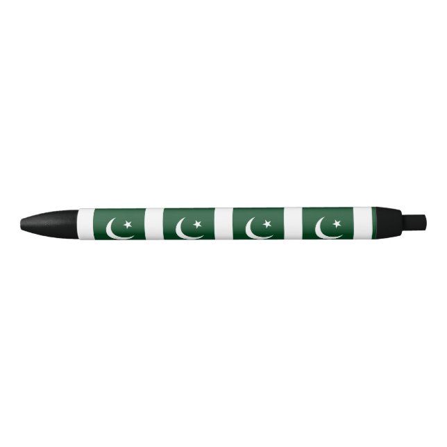 Stylo Noir Drapeau du Pakistan (Devant)