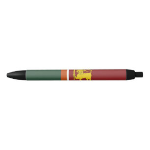 Stylo Noir Drapeau du Sri Lanka