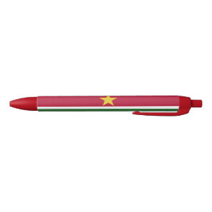 Stylo Noir Drapeau du Suriname