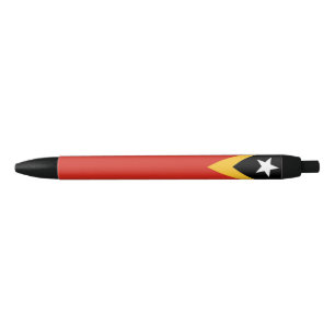 Stylo Noir Drapeau du Timor oriental
