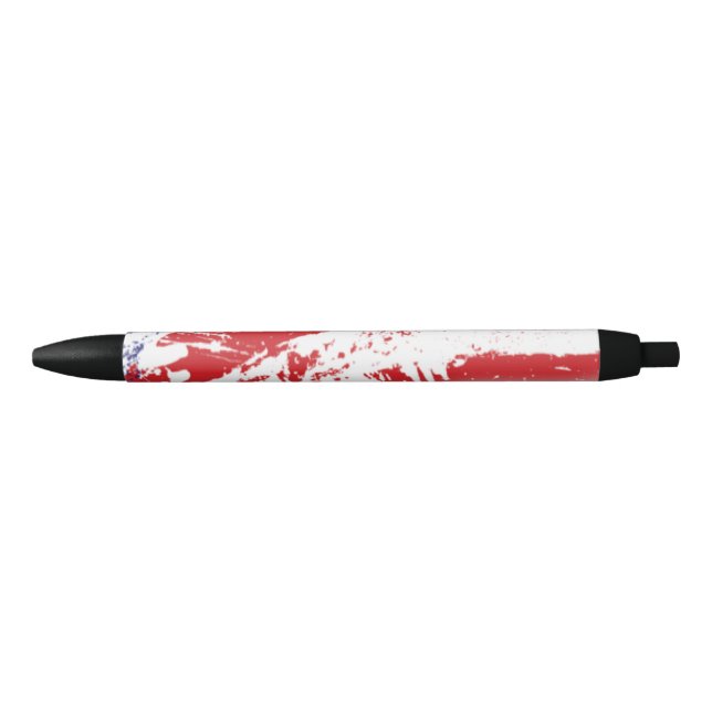 Stylo Noir Drapeau Extraordinaire Abstrait USA Incroyable (Devant)