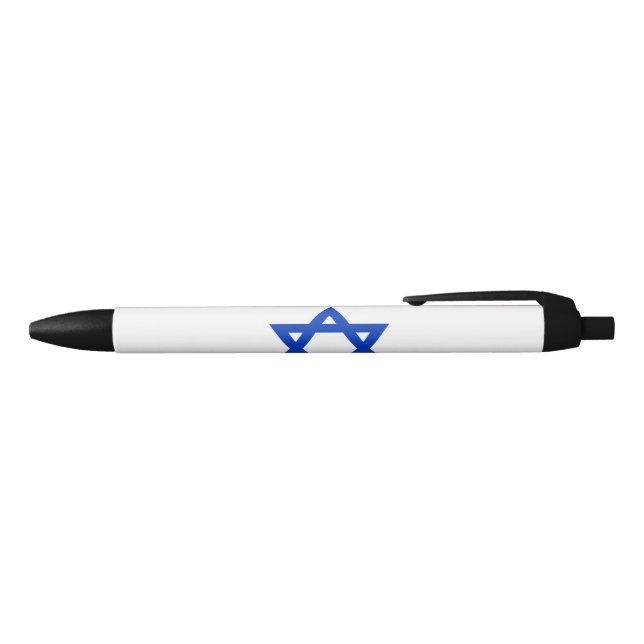 Stylo Noir Drapeau israélien (Israël) (Haut)