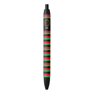 Stylo Noir Drapeau Libye mignon patriotique