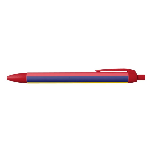 Stylo Noir Drapeau Maurice (Haut)