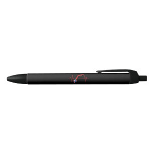 Stylo Noir Drapeau norvégien Battement de coeur