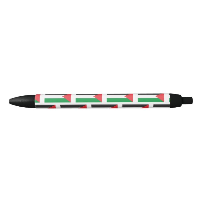 Stylo Noir Drapeau palestinien Free Palestine Pen (Devant)