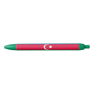 Stylo Noir Drapeau patriotique azerbaïdjanais