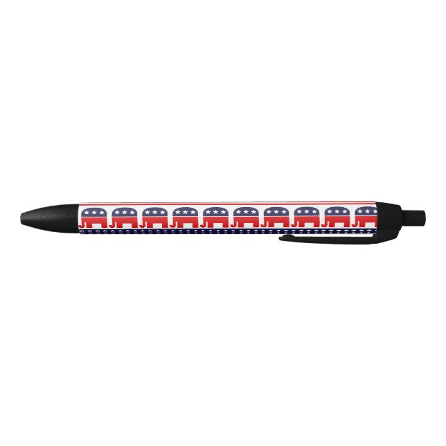Stylo Noir Drapeau républicain élections présidentielles aux  (Bas)