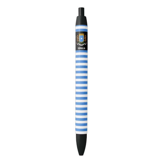 Stylo Noir Drapeau somalien mignon patriotique (devant Vertical)