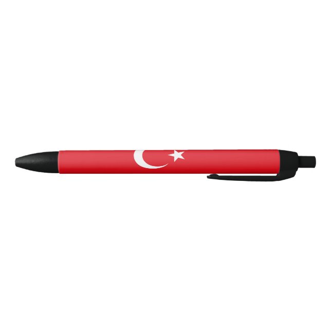Stylo Noir Drapeau turc (Turquie) (Bas)