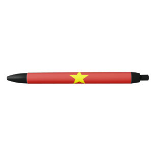 Stylo Noir Drapeau vietnamien (Vietnam)
