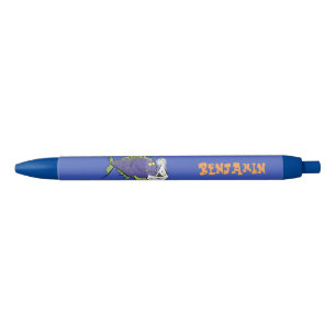Stylo Noir Drôle caricature de poisson de pêcheur