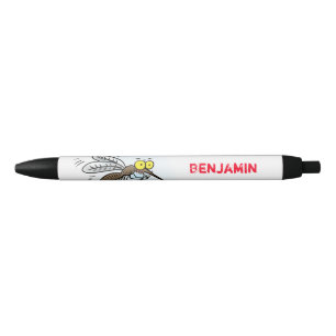 Stylo Noir Drôle dessin d'insecte moustique
