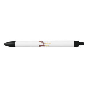 Stylo Noir Drôle mignon dachshund pour parent chien long