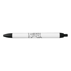 Stylo Noir Drummer Music Design Drums One-Line