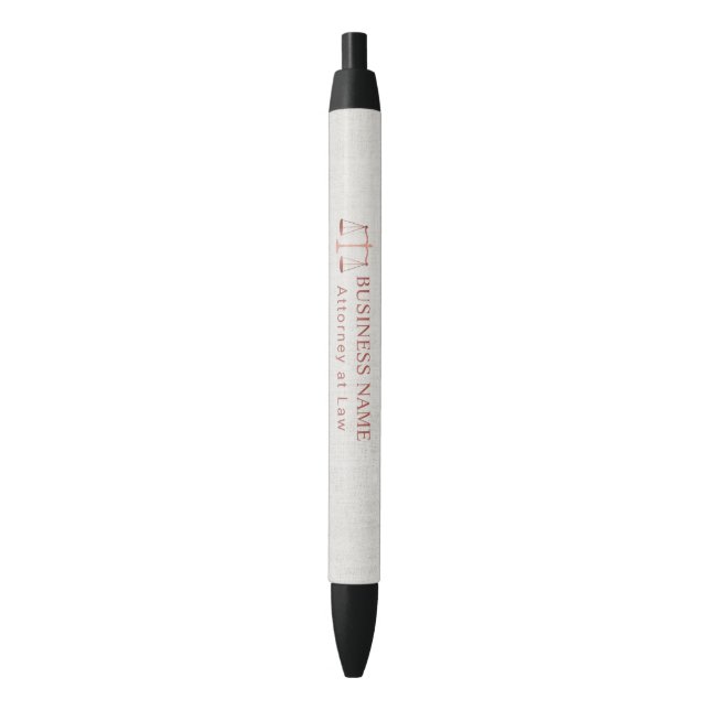 Stylo Noir Échelle rose d'or d'avocat d'avocat de justice (devant Vertical)