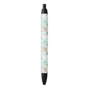 Stylo Noir Éclaboussures de peinture d'aquarelle