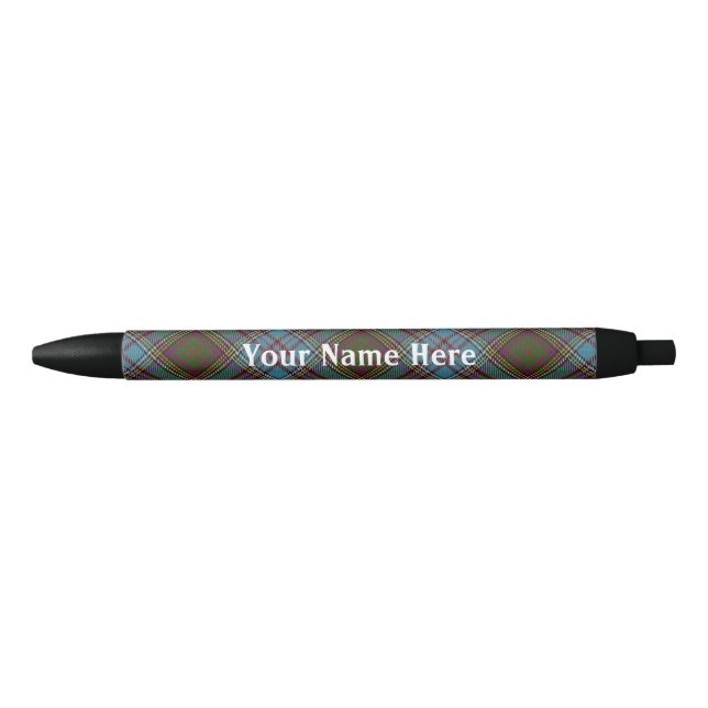Stylo Noir Écosse Forever Clan Anderson Tartan (Devant)