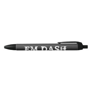Stylo Noir Écriture Em Dash