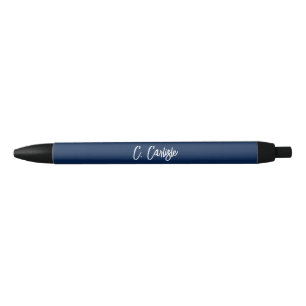 Stylo Noir Écriture manuscrite moderne élégante personnalisée