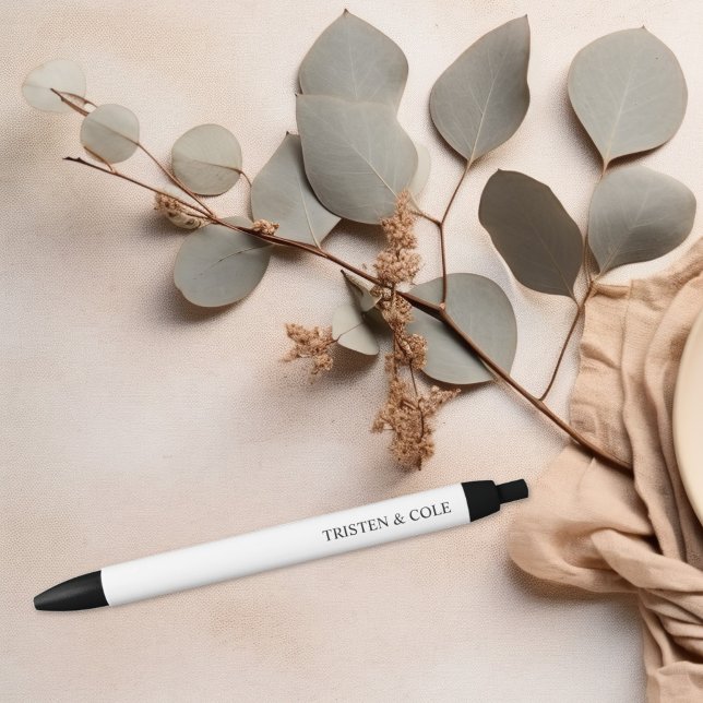 Stylo Noir Écriture Moderne Chic (Créateur téléchargé)