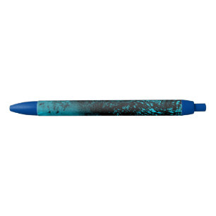Stylo Noir Effet Dessin de peinture bleu et noir