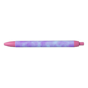 Stylo Noir Effet nuage tempête élégant en violet