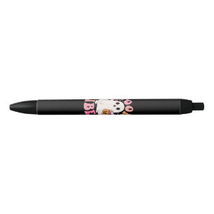 Stylo Noir Éffrayant Vibes Ghost Retro Halloween Super