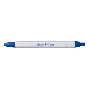 Stylo Noir Elégante aquarelle Delphinium rayures Abstraites