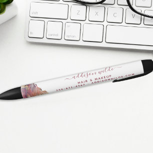 Stylo Noir Encre D'Aquarelle Liquide D'Art Moderne Purple Et 