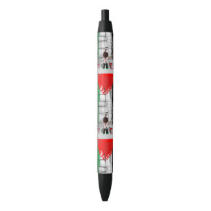 Stylo Noir Enfants de Gaza peignant le drapeau de la Palestin