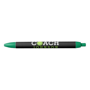 Stylo Noir Entraîneur de tennis personnalisé