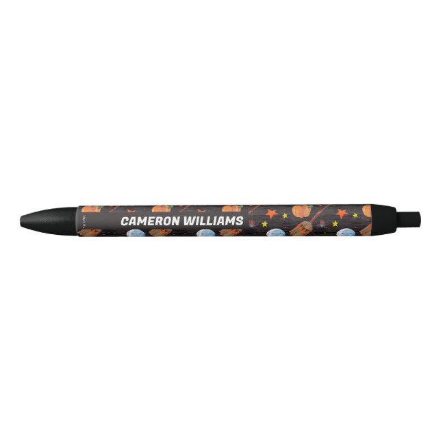Stylo Noir Eric Carle | Caterpillar Black Halloween Motif (Devant)