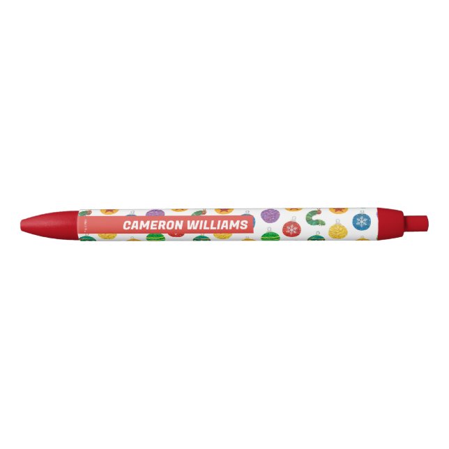 Stylo Noir Eric Carle | Caterpillar Motif de Noël (Devant)