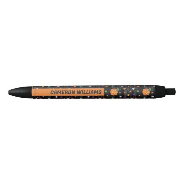 Stylo Noir Eric Carle | Halloween Polka Motif (Devant)