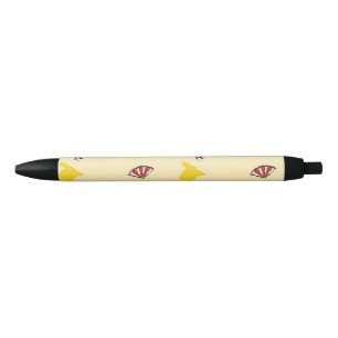 Stylo Noir Espagne motif sur la crème