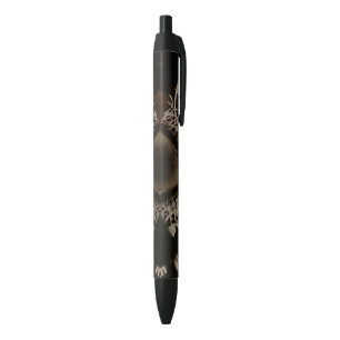 Stylo noir et brun motif