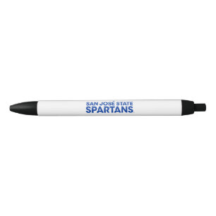 Stylo Noir État Spartans Wordmark de San Jose