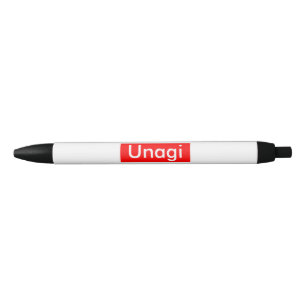 Stylo Noir Étiquette Unagi