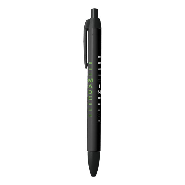 Stylo Noir fabriqué en italie (Haut (Vertical))