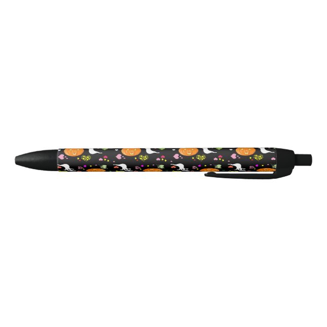 Stylo Noir Fantôme et Citrouille (Bas)