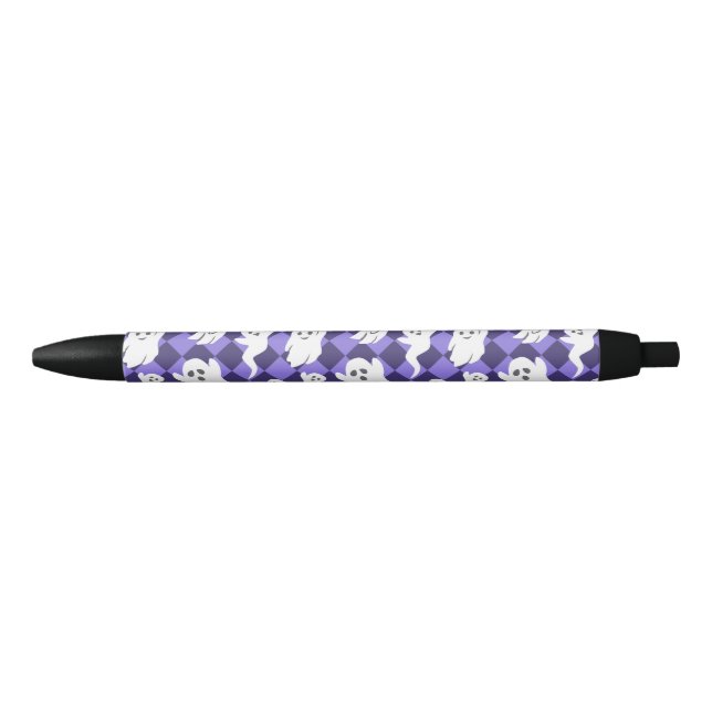 Stylo Noir Fantômes d'Halloween (Devant)